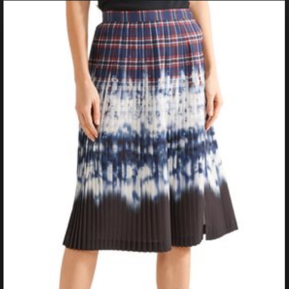 ALTUZARRA - Lucile Pleated Printed Satin Skirt